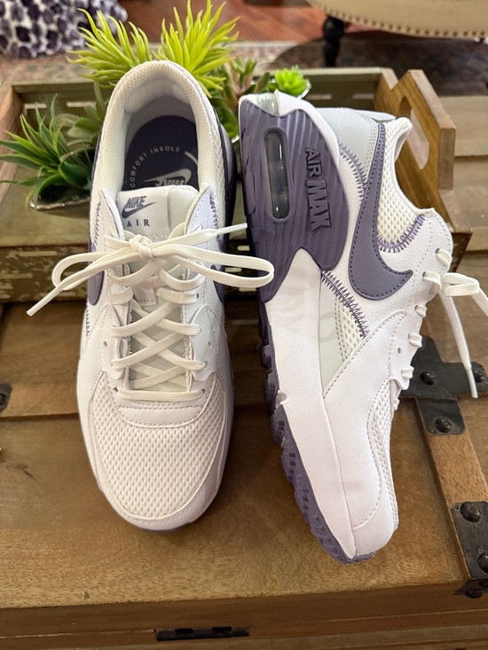 Nike Shoes - Nike Women's White and Lavender Air Max Sneakers